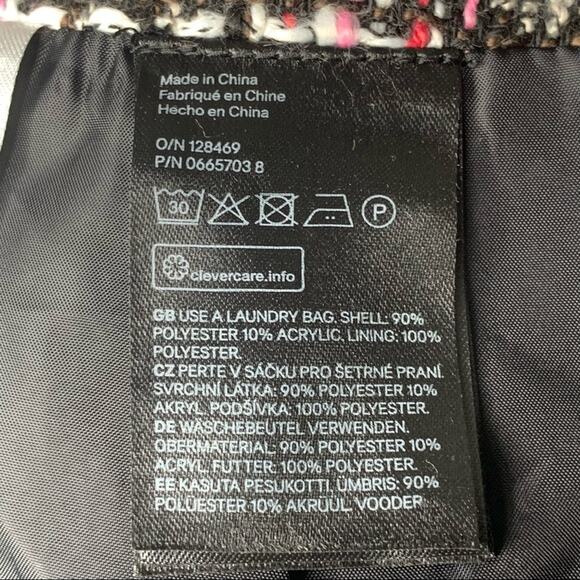 DIVIDED By H&M Women Skirt tweed Multicolor Size 6 Back Hidden Zipper an… - Picture 3 of 9